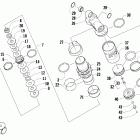 600 Sno Pro Задняя подвеска. передний  амортизатор  (cc internationa...