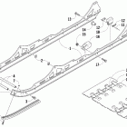 Bearcat 570 XT Рельс скольжения и гусеница