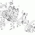 F8 Вариатор и опора двигателя