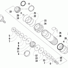 F6 EFI SP Задняя  подвеска, передний амортизатор
