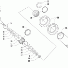 F8 Задняя  подвеска, передний амортизатор