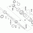 M8 Задняя  подвеска, передний амортизатор