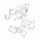 120 SP Вариатор и опора двигателя
