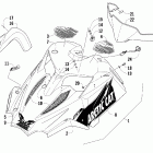 600 Sno Pro Капот и ветровое стекло