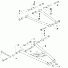 Bearcat 570 Рычаги подвески и стабилизатор