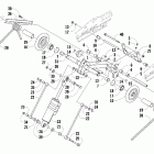 600 Sno Pro Задняя подвеска , задний рычаг
