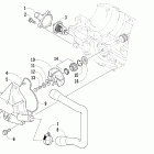 F6 EFI SP Помпа и термостат