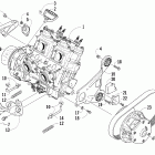 F8 EFI LXR Вариатор и опора двигателя