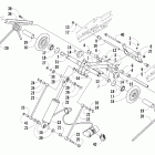 600 SP Задняя подвеска , задний рычаг