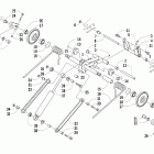 Bearcat 570 Задняя подвеска , задний рычаг
