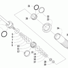 Crossfire 600 EFI Задняя  подвеска, передний амортизатор