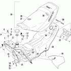 600 SP Топливный бак ,сиденье и задний фонарь
