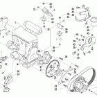 Bear Cat WT Вариатор и опора двигателя