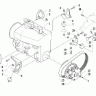Z 370 Вариатор и опора двигателя