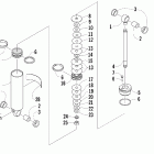 F1000 EFI SP Задняя подвеска ,задний амортизатор