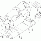 Panther 370 Топливный бак ,сиденье и задний фонарь