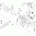 600 SP Поршень и коленчатый вал