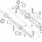 M8 EFI Задняя  подвеска, передний амортизатор