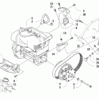 Bear Cat 570 Вариатор и опора двигателя