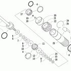 M1000 Задняя  подвеска, передний амортизатор