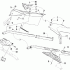 F1000 EFI LXR Кронштей крепления сидения  (lxr)