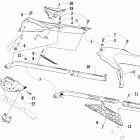 F6 EFI LXR Кронштей крепления сидения  (lxr)