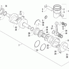 F1000 EFI SP Поршень и коленчатый вал