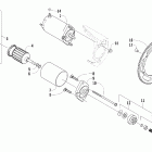 Z 370 Electric start - starter motor assembly (lx)