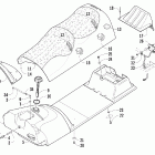 Panther 570 Топливный бак ,сиденье и задний фонарь