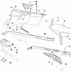 F6 EFI LXR Кронштей крепления сидения  (lxr)