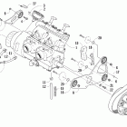 Crossfire 500 EFI Вариатор и опора двигателя