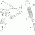 M6 EFI Задняя подвеска , амортизатор