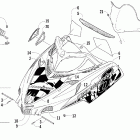 Crossfire 800 EFI Капот и ветровое стекло (sno pro)