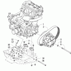 Jaguar Z1 EB Вариатор и опора двигателя