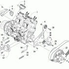 F8 EFI SP Вариатор и опора двигателя