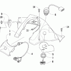 T660 Turbo Trail Console and switch assembly (le)