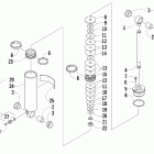 Jaguar Z1 Rear suspension rear arm shock absorber (international b...