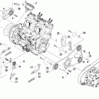 M1000 EFI Вариатор и опора двигателя
