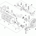 T660 Turbo Touring Вал приводной трака и тормоза