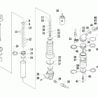 600 SP Modified Задняя  подвеска, передний амортизатор