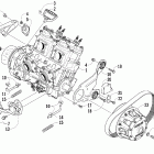 F1000 EFI SP Вариатор и опора двигателя