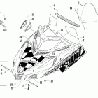 Crossfire 1000 EFI Капот и ветровое стекло (sno pro)
