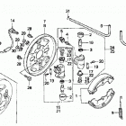TRX300FW Front brake panel (2)
