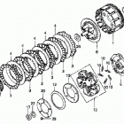 TRX300 Сцепление