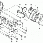 TRX300EX Крышка картера левая