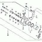 TRX300EX Передний тормозной суппорт