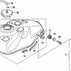 TRX300EX Топливный бак
