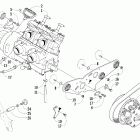Sabercat 700 EFI Вариатор и опора двигателя