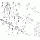 King Cat 900 Drive / reverse dropcase assembly (optional)