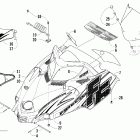 Fireacat 600 EFI SP Капот и ветровое стекло
